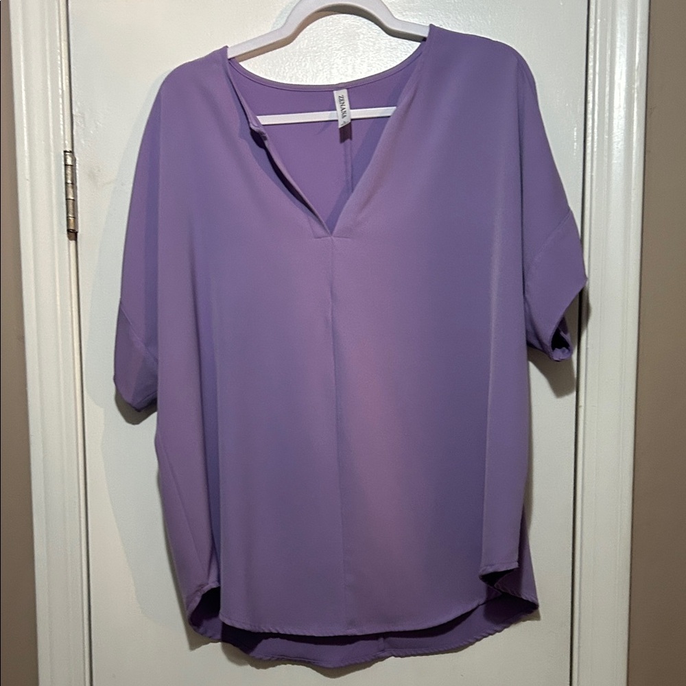 BOGO free - Zenana Outfitters Lilac Blouse